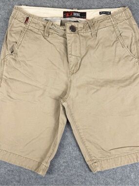 Diesel Denim Division Gomile Men’s 32 Khaki Chino Shorts Made in Italy